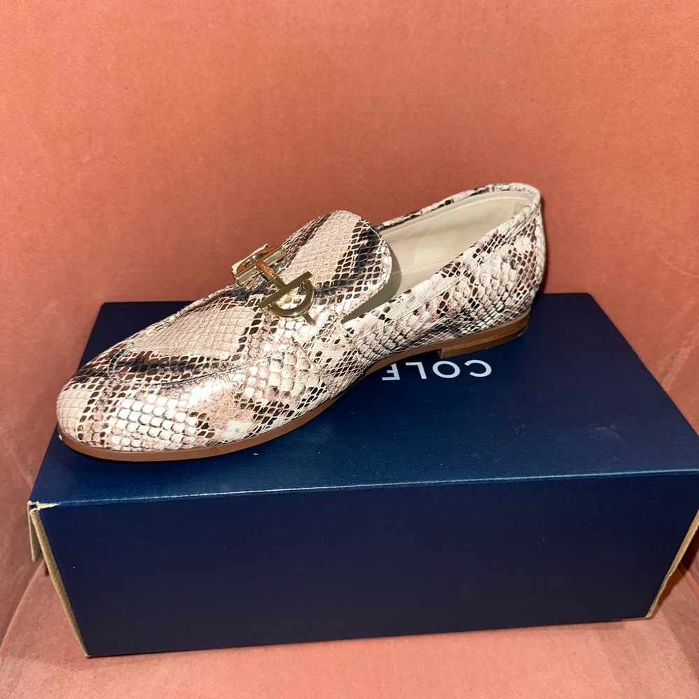 Coke Haan Snake Skin loafers